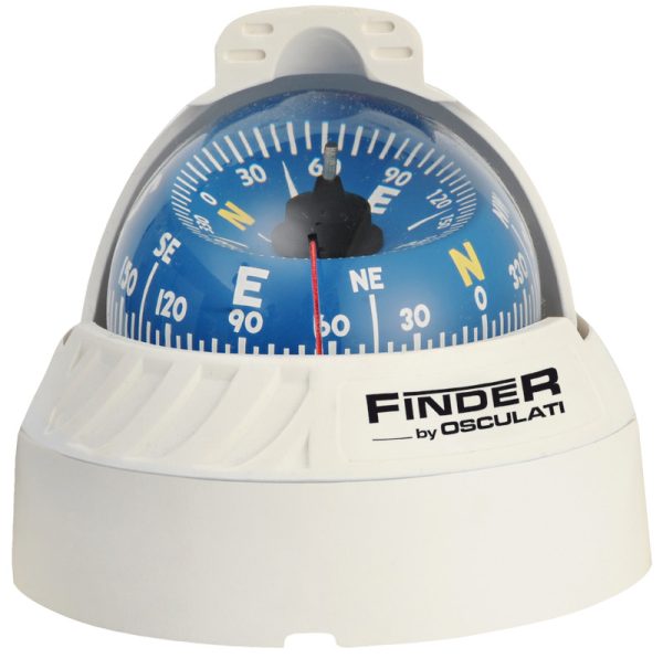 Kompas Finder - 2" 5/8 plavi s bijelim kučištem, za ravnu plohu