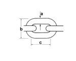 0002546 lanac din 766 kalibrirani cincani 6x185mm